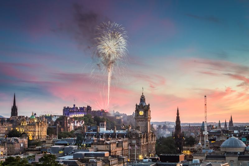 Fireworks at Edinburgh Castle